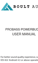 Boult Audio PROBASS POWERBUDS ユーザーマニュアル