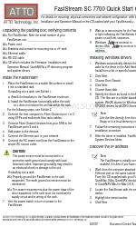 ATTO Technology FastStream SC 7700 Schnellstart-Handbuch
