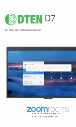 DTEN D7 사용자 및 설치 설명서