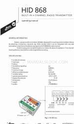 dtm HID 868 Operating Manual