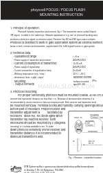 DTM System FOCUS FLASH Instrucciones de montaje