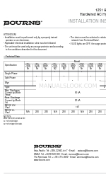 Bourns 1251 Series Instruções de instalação