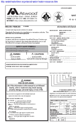 Atwood GH10-3E Instructions d'installation, d'utilisation et d'entretien