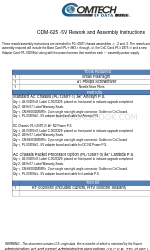 Comtech EF Data CDM-625 -5V 組立説明書