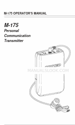 Comtek M-175 Gebruikershandleiding