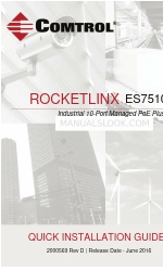 Comtrol ROCKETLINX ES7510-XT Manuel d'installation rapide