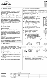 Aube Technologies CT230-120GA Instruções de instalação