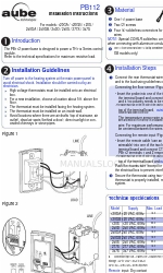 Aube Technologies PB112 Petunjuk Instalasi