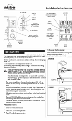 Aube Technologies TH104 Installatie-instructies en gebruikershandleiding