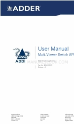 ADDER ADDERView CCS-MV4224 Manuale d'uso