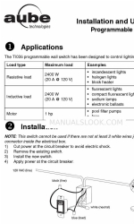 Aube Technologies TI035 Installatie- en gebruikershandleiding