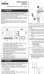 Aube Technologies CT240 Installationsanleitung und Benutzerhandbuch