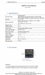 Auber Instruments DSPR-5 Kullanıcı Kılavuzu