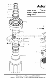 Auburn Gear Power Wheel Model 6 Servicehandleiding