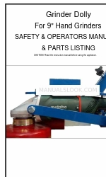 Con-Treat Grinder Dolly Manuale di sicurezza e manuale d'uso e ricambi