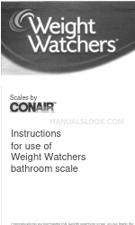 Conair Weight Watchers Руководство по эксплуатации