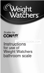 Conair WEIGHT WATCHERS BATHROOM SCALE WW66 取扱説明書