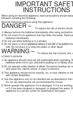 Conair AirComfort NM15C Instruction Booklet