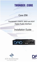 DAN NTP TECHNOLOGY DAD Thunder Core 256 Kurulum Kılavuzu