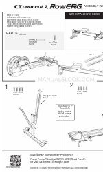 concept 2 RowERG Montage-instructies