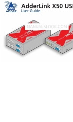 ADDER AdderLink X50 USB Manual do utilizador