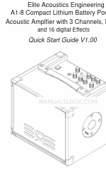 Elite Acoustics A1-8 Manuale di avvio rapido