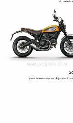 Ducati Scrambler Manuel d'utilisation pour la mesure et le réglage des soupapes