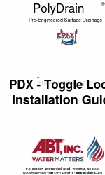 Abt PolyDrain Toggle Lock Installation Manual