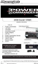 Ducati 1098R 2008 Instrukcje instalacji