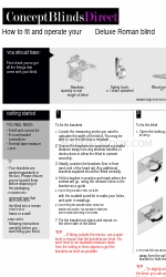 ConceptBlindsDirect Deluxe Roman blind Instrucciones de uso