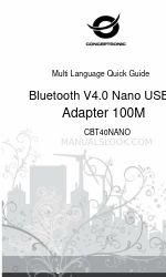 Conceptronic CBT40NANO Multi Language Quick Manual