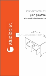 ducduc STUDIO DUC JUNO PLAYTABLE Manuel d'instructions de montage