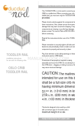 ducduc OSLO CRIB TODDLER RAIL Instrukcja instalacji