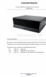 Conceptronic Media Giant CM3G Series Instruções de recuperação de firmware