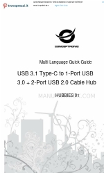 Conceptronic HUBBIES01B Manual rápido multilingüe