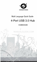 Conceptronic HUBBIES02B Multi Language Quick Manual