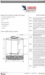 CONCORD AMERICAN FLAGPOLE AE-101 Instructions d'installation