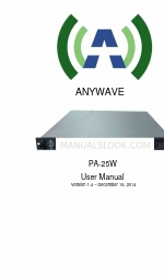 Anywave PA-25W Kullanıcı Kılavuzu