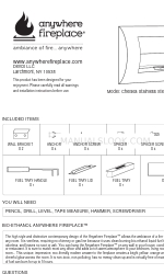 Anywhere Fireplace Chelsea Stainless Steel Installation Instructions Manual