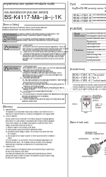 Anywire ASLINKSENSOR BS-K4117-M30-1K Instrukcja obsługi produktu