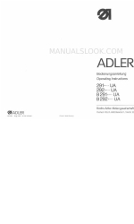 Duerkopp Adler 291 取扱説明書