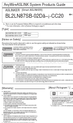 Anywire ASLINKER BL2LN87SB-02DS-CC20 System Product Manual