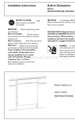 Danby DDW2405BL Manual de instruções de instalação