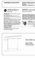 Danby DDW2405BL Manual de instruções de instalação