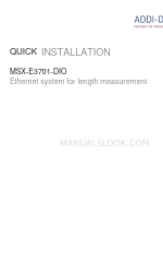 Addi-Data MSX-E3701-DIO Instalação rápida