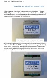 Anztec PS 200 Instrukcja instalacji i obsługi