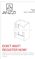 Anzzi SD-AZ054-01 Series Install & Operation Manual