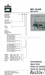 Duerkopp Adler 961-16-2/0 Spare Parts