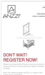 Anzzi MONTAIGNE VT-MRCT1030-WH Manual de instalación y funcionamiento