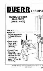 DUERR 249-623-003 Owner's Manual